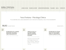 Tablet Screenshot of norafontana.com